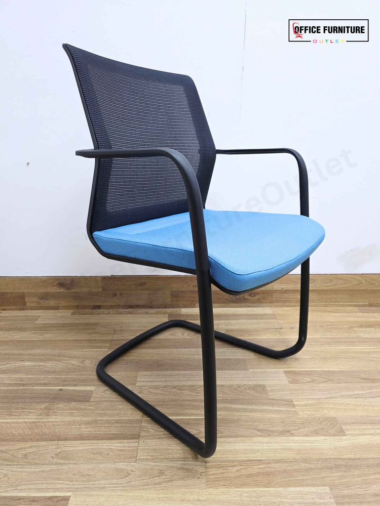 Orangebox WD-CAS Workday Cantilever Armchair / Blue (Pairs)