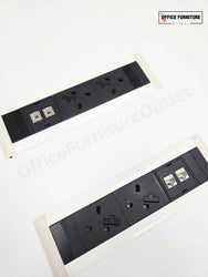 Six Person Round Meeting Table with Kastel Chairs