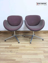 Mauve Reception Chairs - Set of 2