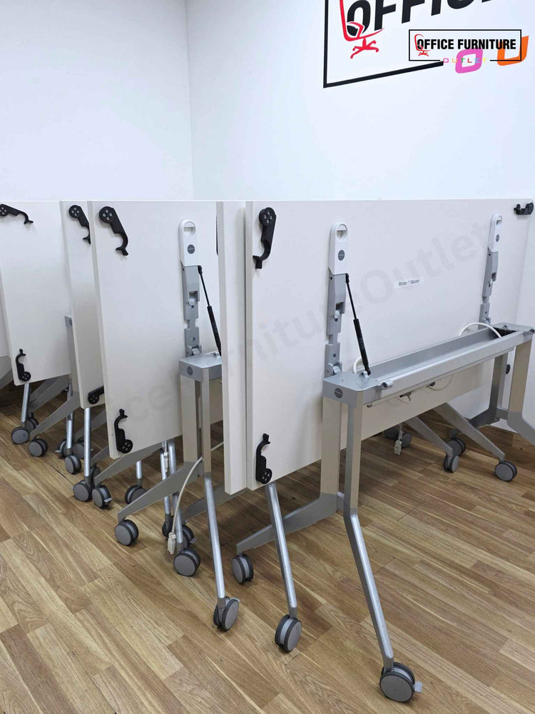 Haworth Flip Top Table (160 × 80 cm) with Power Connection