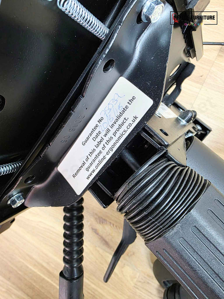 Black Armless Adjustable Office Chair (SC123)