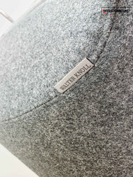 Walter Knoll 369 Armchair – Tub Chair in Grey Fabric (Pair)