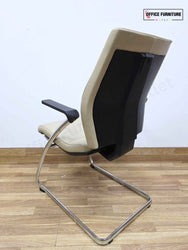 Round Maple Meeting Table with Four Gresham Chairs