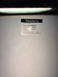 Flexiform Canteen Furniture Set – Round White Table with 4 White Plastic Stacking Chairs