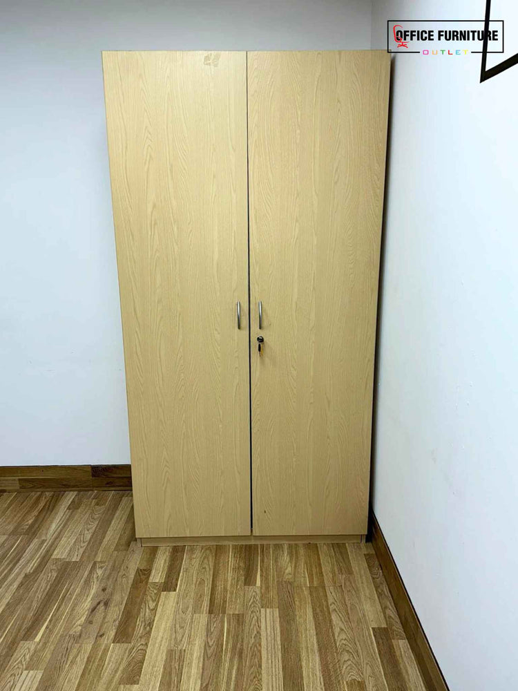 Tall Double Door Wooden Cabinet