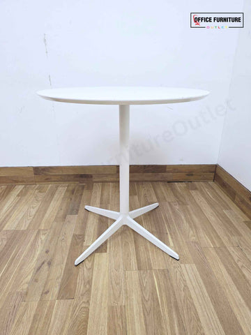 White Round Meeting Table – 70cm (RT06)