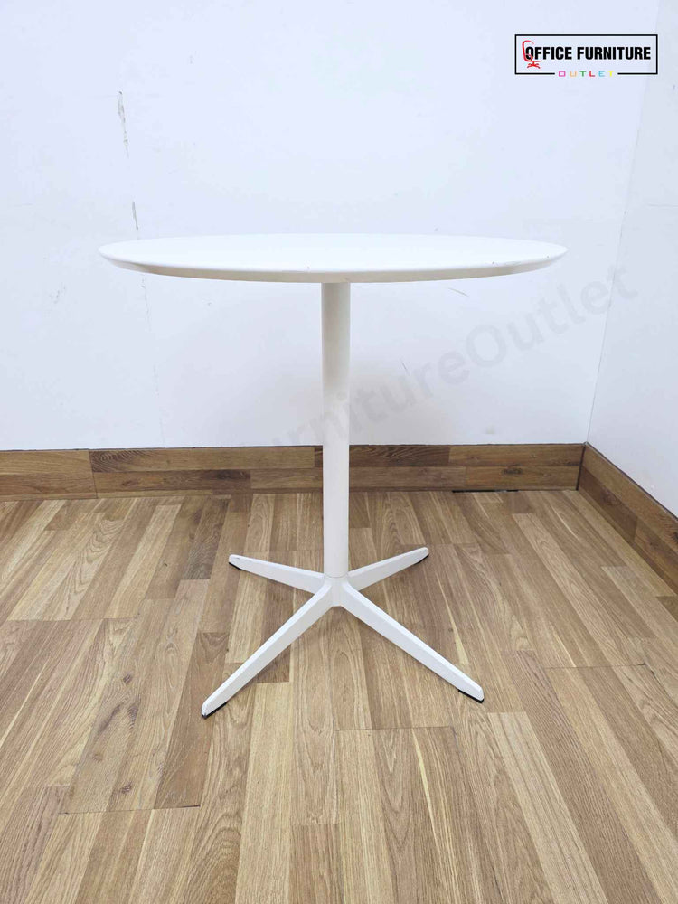 White Round Meeting Table – 70cm (RT06)