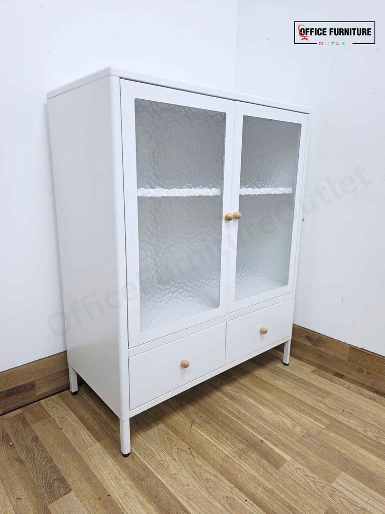 Metal Storage Cabinet – Double Doors & Drawers (ST55)