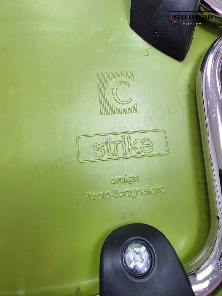 Lime Strike Stackable Plastic Chair by Paolo Scagnellato