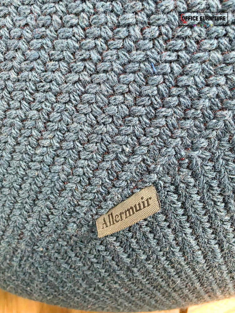 Allermuir Jinx Single Seat Lounge Chair – Dark Blue Lounge Chair with Side Table