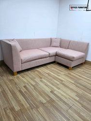 Dusty Pink Corner Sofa – Lyndon Design Office Seating UK