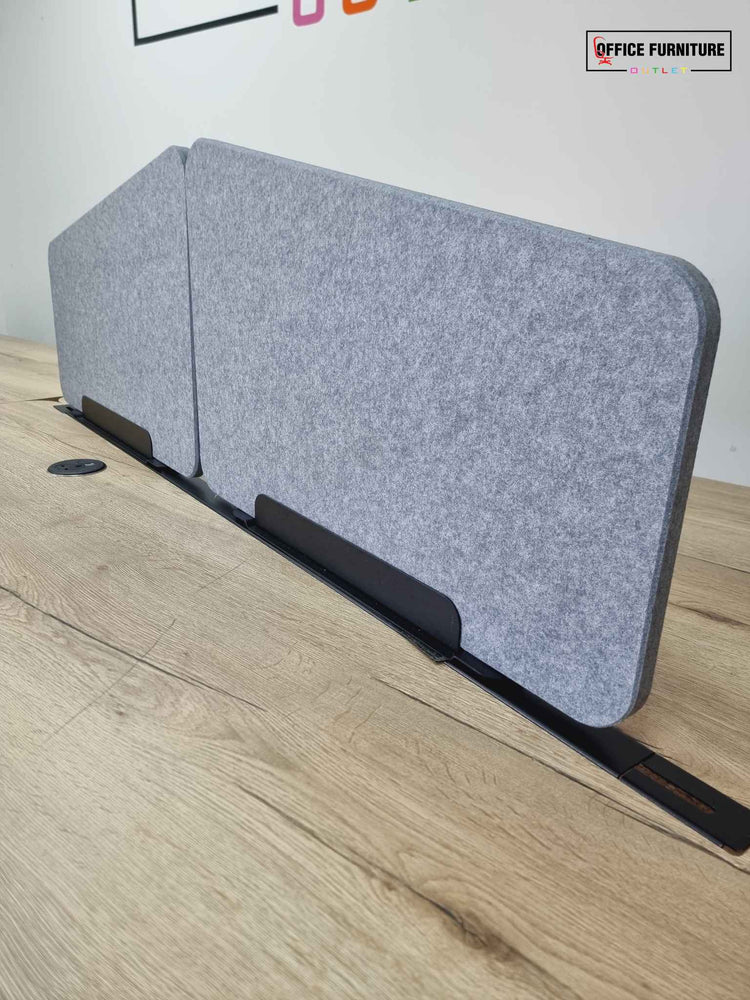 Four Person Frovi Bench Desk Workstation