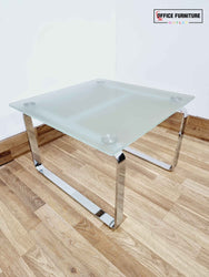 Loop End Glass Coffee Table Brand New