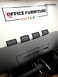 Ten Person Black Glass Boardroom Table with Narbutas Chairs