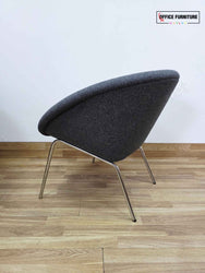 Walter Knoll 369 Armchair – Tub Chair in Grey Fabric (Pair)