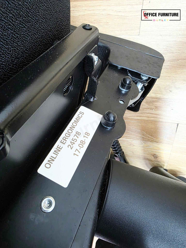 Black Armless Adjustable Office Chair (SC123)