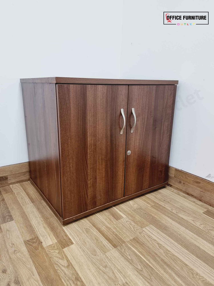 Walnut Low-Level Double Door Cabinet (C)