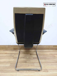 Round Maple Meeting Table with Four Gresham Chairs