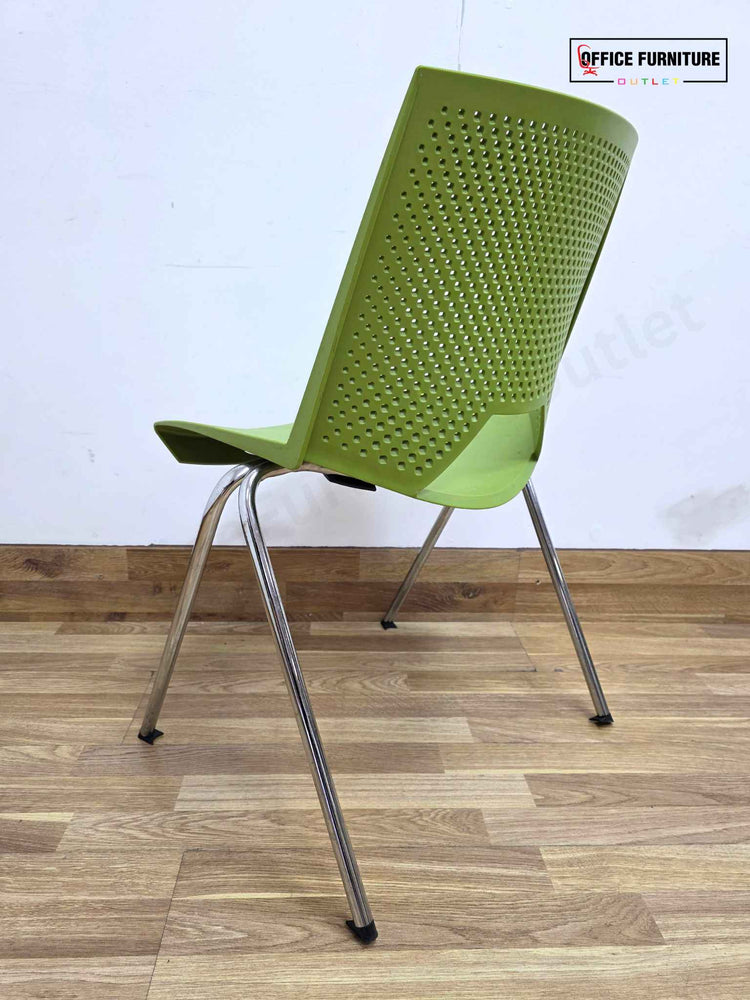 Lime Strike Stackable Plastic Chair by Paolo Scagnellato