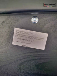 Frovi Scandi High Stool – Black Frame with Grey Upholstered Seat (Set of 10)