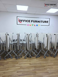 Haworth Flip Top Table (160 × 80 cm) with Power Connection