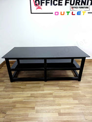 Modern Black Glass Side Table