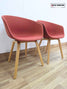 Set of 2 Burnt Orange Tub Chairs