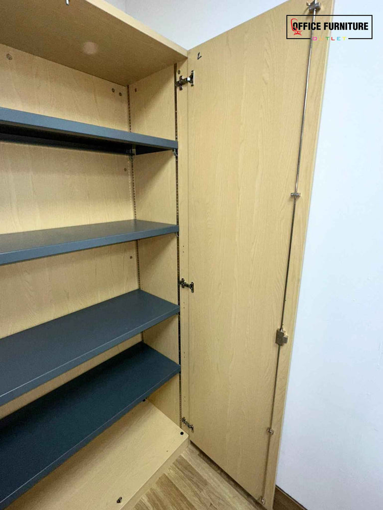 Tall Double Door Wooden Cabinet