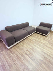Offecct Right-Hand Corner Reception Sofa with Built-In Coffee Table