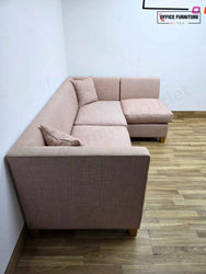 Dusty Pink Corner Sofa – Lyndon Design Office Seating UK