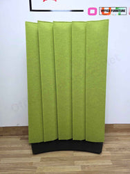 Set of 3 Lime Green BuzziBlinds Classic Acoustic Screens