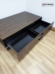 Dark Walnut Coffee Table with Storage Drawers (ST50)