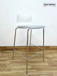Allermuir White & Grey Bar Stool - Set of 3