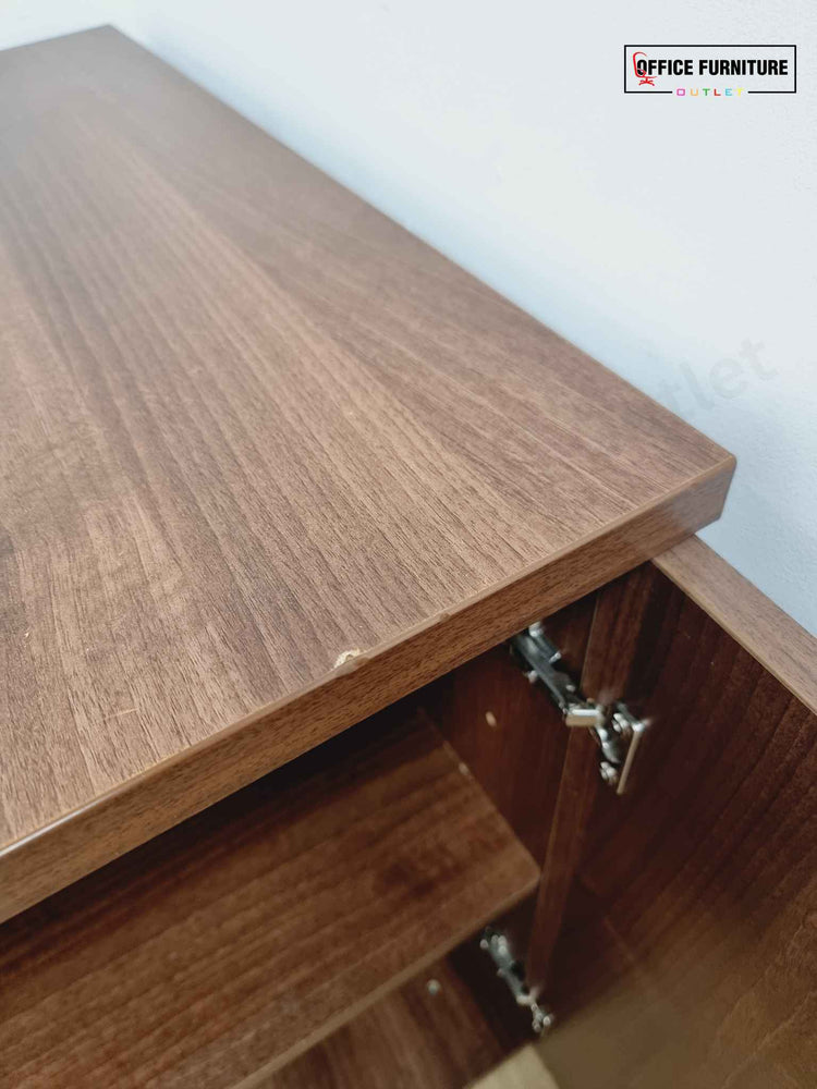 Walnut Low-Level Double Door Cabinet (C)