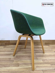 Set of 2 Dark Green Tub Chairs