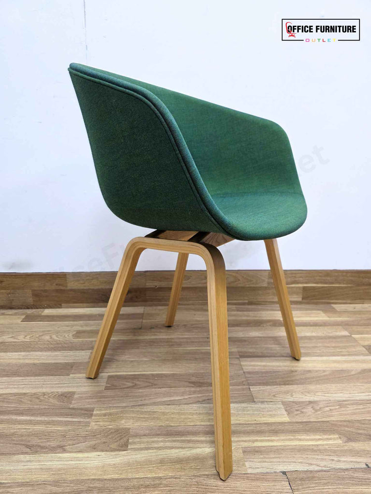 Set of 2 Dark Green Tub Chairs