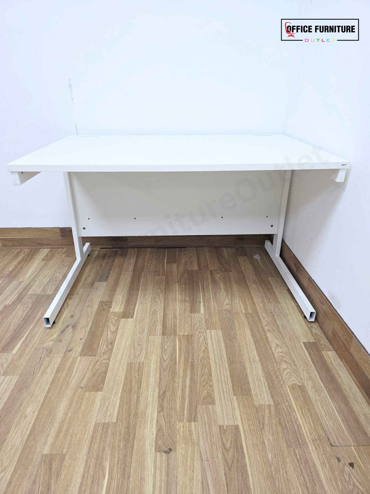 White Straight Office Desk (120cm x 80cm)