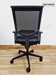 Black Narbutas Eva 2 Swivel Office Chair