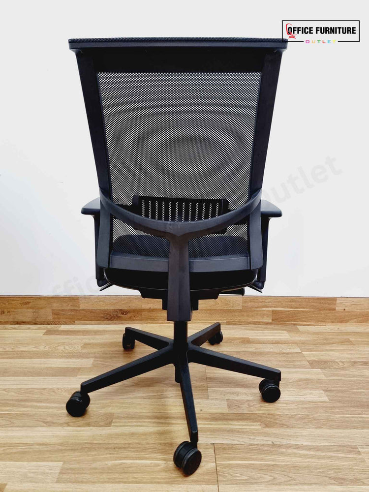 Black Narbutas Eva 2 Swivel Office Chair