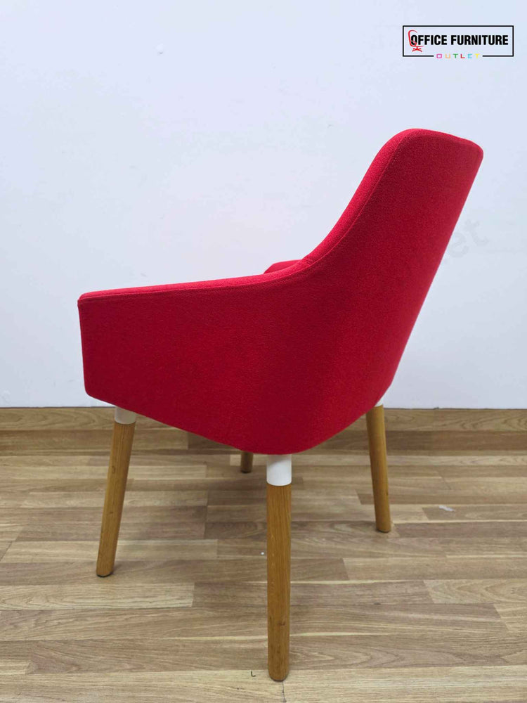 Boss Design Toto High Back Chair - Set of Two - Red