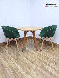 Frovi Round Oak Meeting Table (RT08)