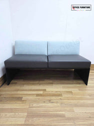 Brunner Designer 2 Seater Sofa & Pod Ottoman - Light Blue