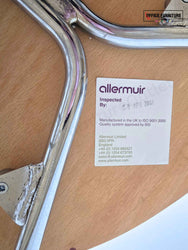 Canteen High Round Table with Allermuir Wooden Bar Stools x3