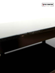 Modern Black Glass Side Table