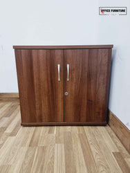 Walnut Low-Level Double Door Cabinet (C)