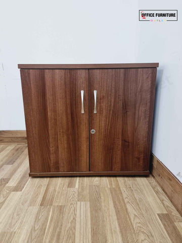 Walnut Low-Level Double Door Cabinet (C)