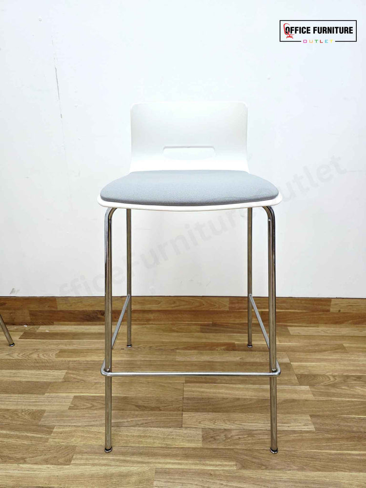Allermuir White & Grey Bar Stool - Set of 3