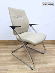 Round Maple Meeting Table with Four Gresham Chairs