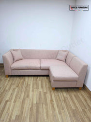 Dusty Pink Corner Sofa – Lyndon Design Office Seating UK