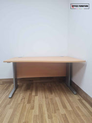 Brand New Beech Wave Desk (140cm X 100cm/80cm)